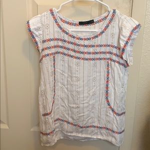White Short Sleeve top